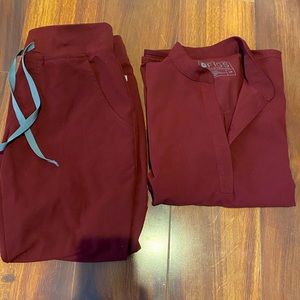 Figs! S pant, XS top